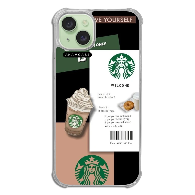 کاور آکام مدل AMCWTA15PLUS-STARBUCKS10 مناسب برای گوشی موبایل اپل iPhone 15 Plus