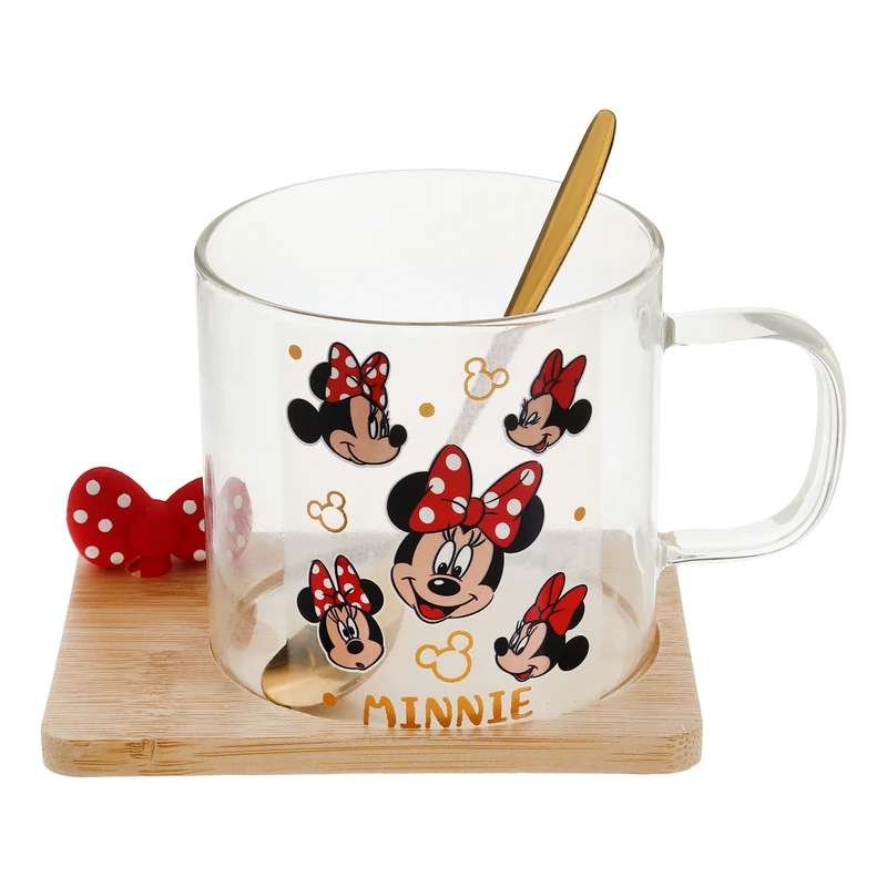 ماگ مدل میکی موس به همراه زیر لیوانی و قاشق 