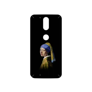 MAHOOT Girl with a Pearl Earring of Vermeer Cover Sticker for Motorola Moto G4