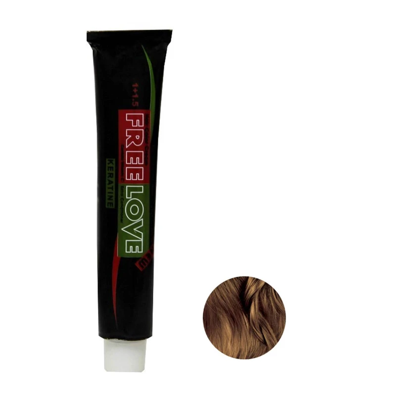 رنگ مو فیری لاو سری طبیعی مدل Keratin شماره 6.0 حجم 100 میلی لیتر رنگ بلوند تیره