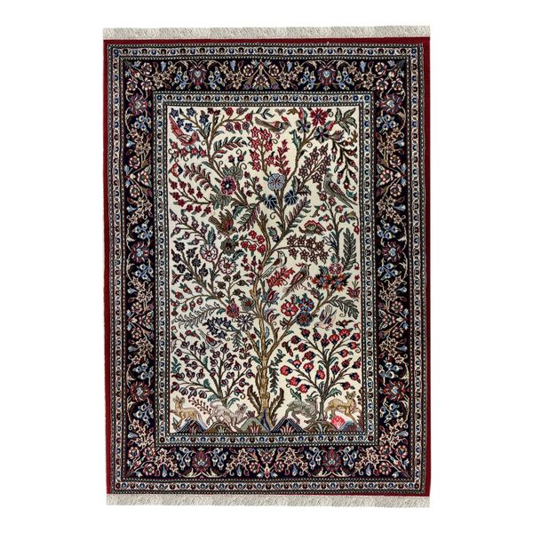 فرش دستبافت یک و نیم متری کد 4300