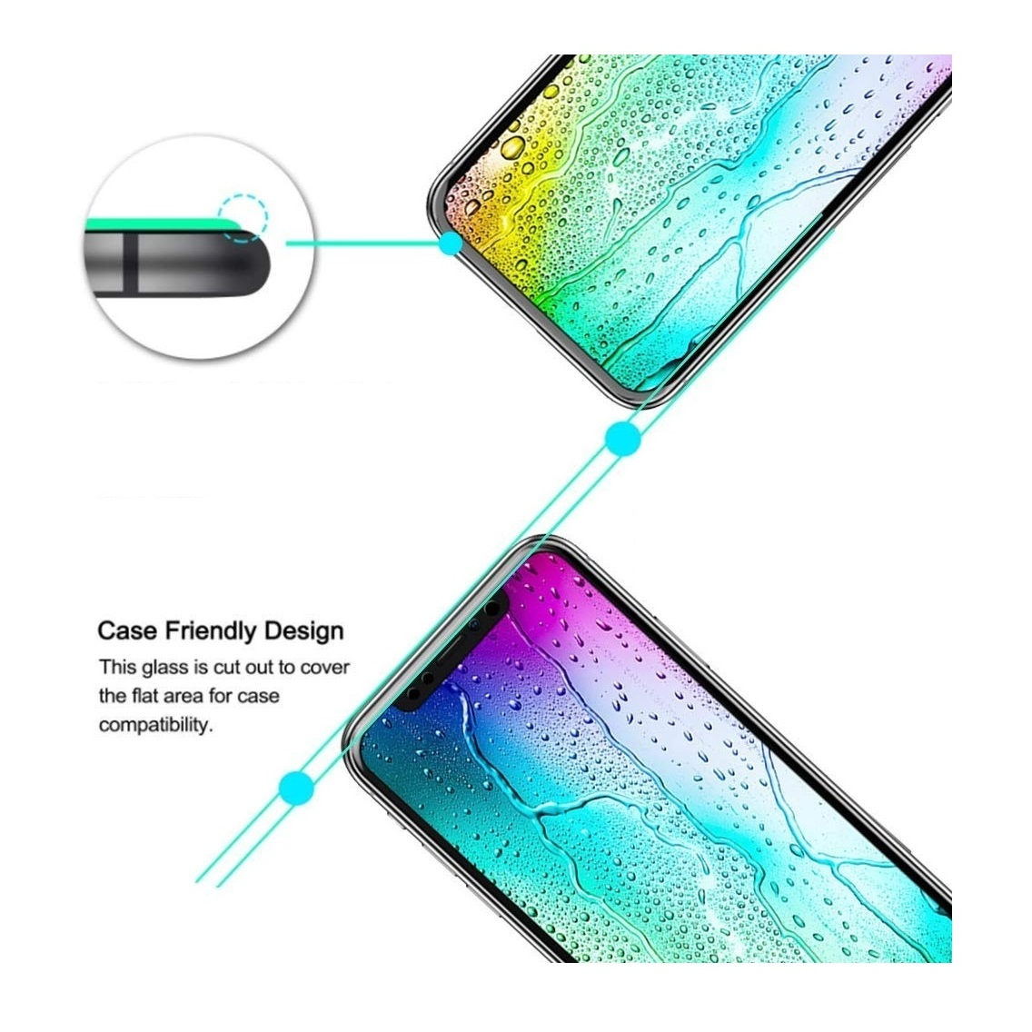 محافظ صفحه نمایش شیشه ای بادیگارد مدل FS مناسب برای گوشی موبایل سامسونگ Galaxy A34