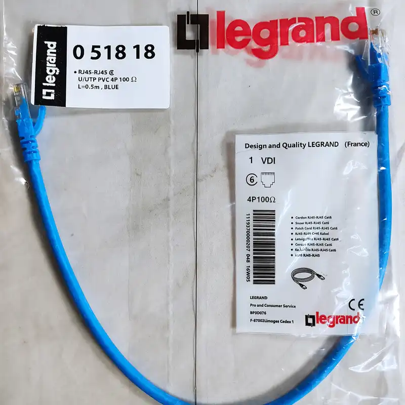 پچ کورد Cat6 لگرند مدل 051818