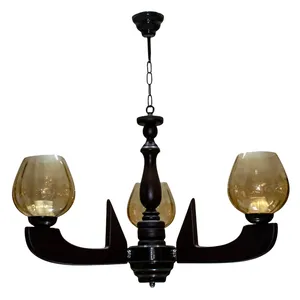  لوستر سه شعله چشمه نور کد G709/3-BR