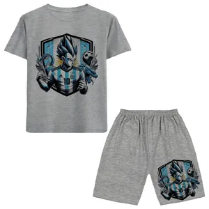 ست تی شرت و شلوارک پسرانه مدل انیمه A160