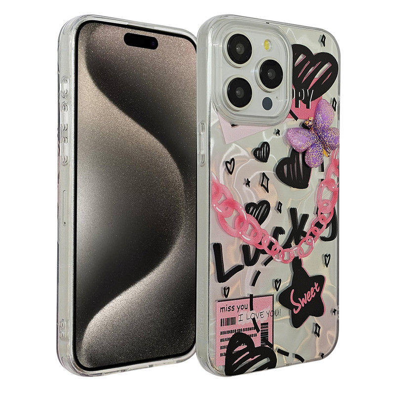 کاور یونیک کیس مدل butterfly کد 01 مناسب برای گوشی موبایل اپل Iphone 12promax