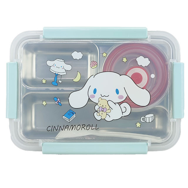 ظرف غذا کودک مدل سه محفظه کد CINNAMOROLL