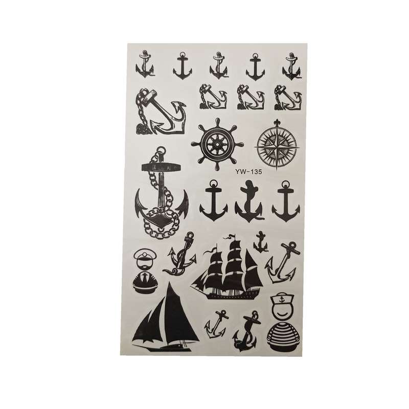 برچسب تتو موقت مدل asan-yw135