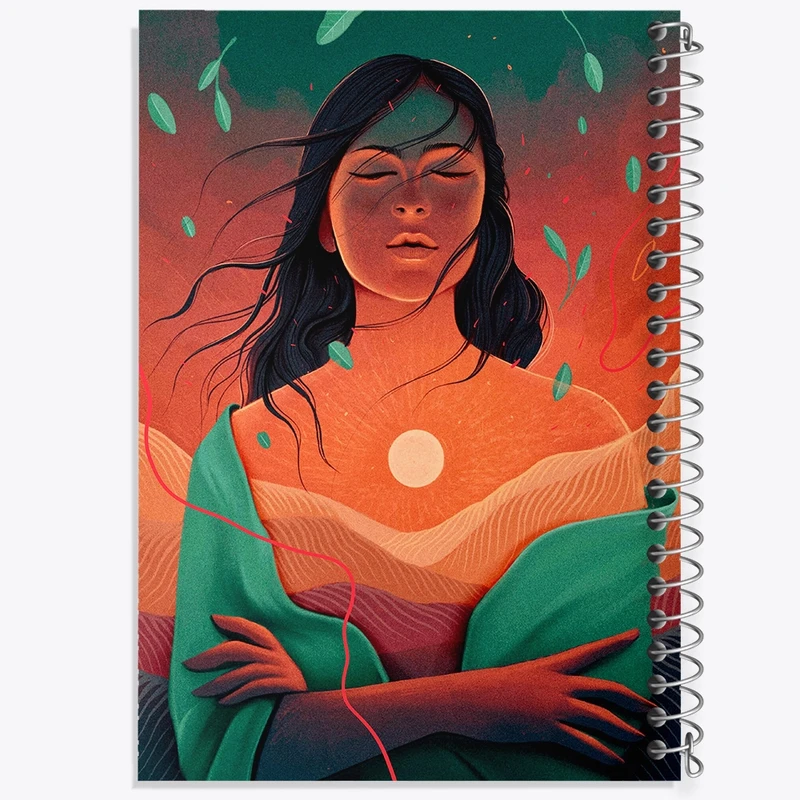 دفتر شطرنجی 50 برگ خندالو مدل زن کد F39