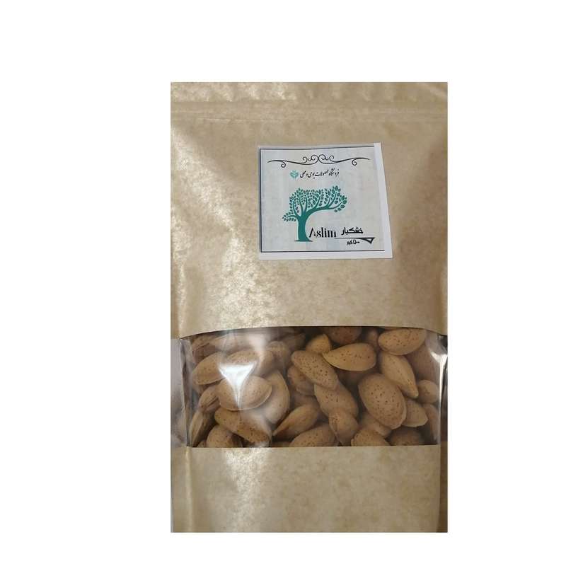 بادام درختی با پوست خشکبار آسلیم - 500 گرم