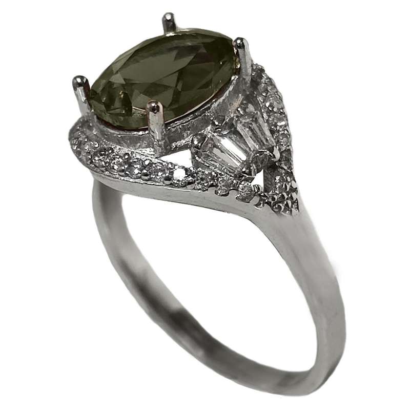 انگشتر نقره زنانه مدل الکساندریت GX7016