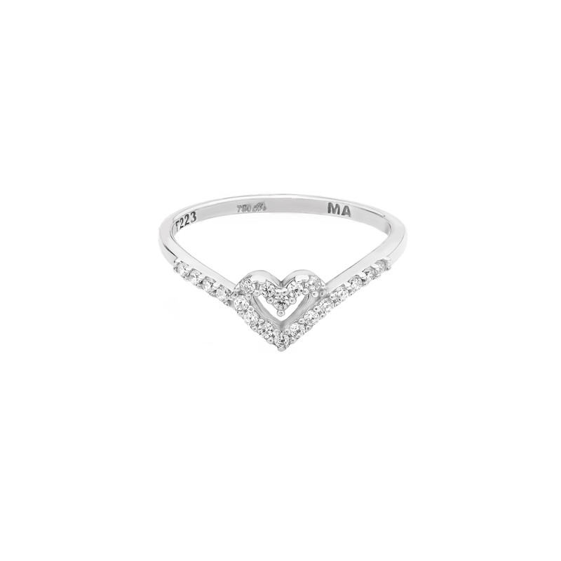 انگشتر طلا 18 عیار زنانه ماوی گالری مدل دایانا س