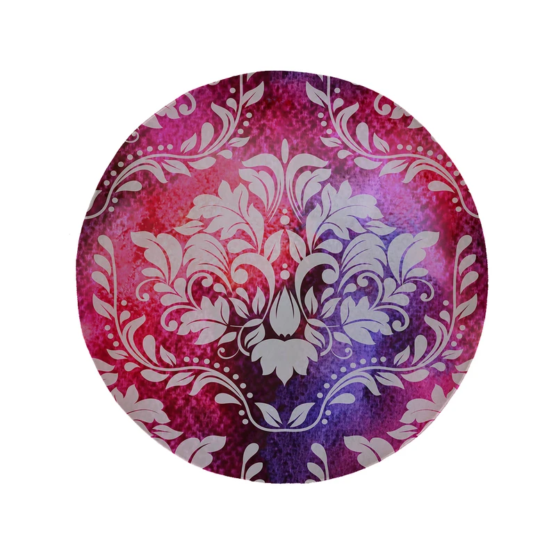 پادری مدل دایره طرح کلاسیک کد 5865 سایز 90 × 90 سانتی متر 