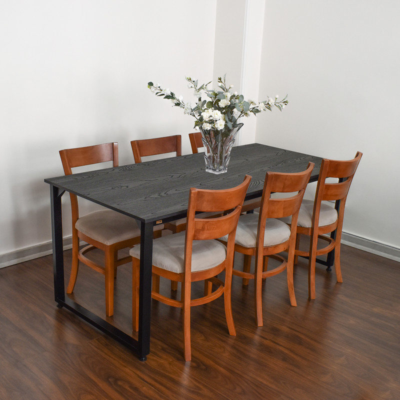 میز ناهارخوری دیزم مدل مونتاژی LNC_asm_160×80_B