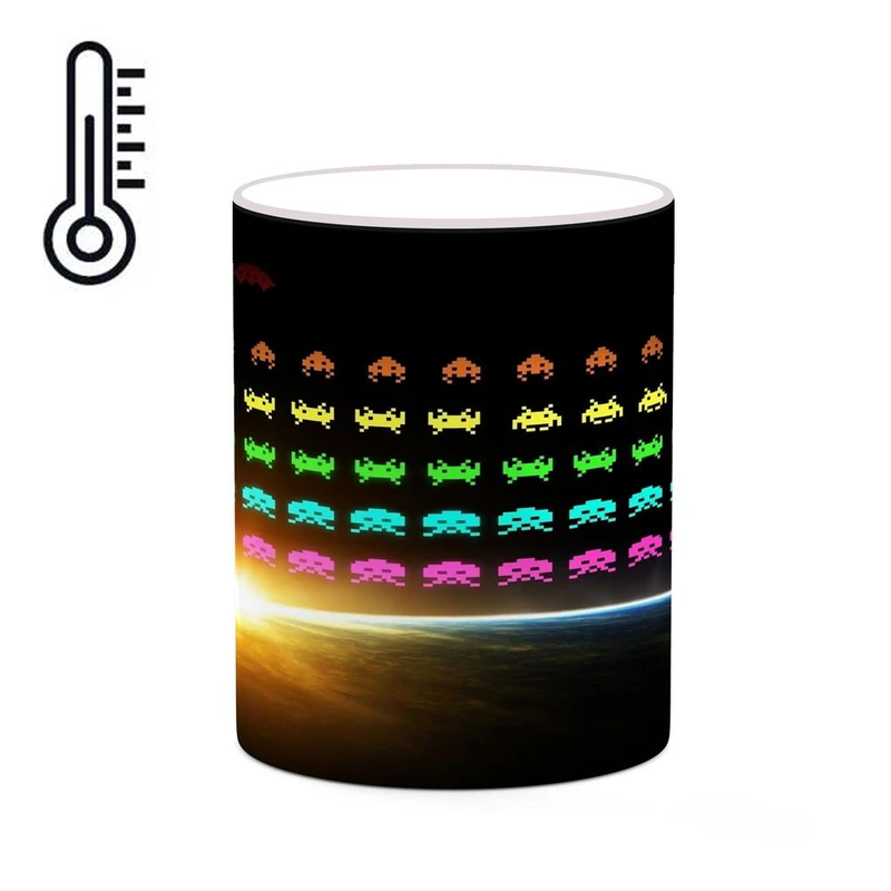 ماگ حرارتی کاکتی مدل بازی گالاگا Galaga کد mgh28590