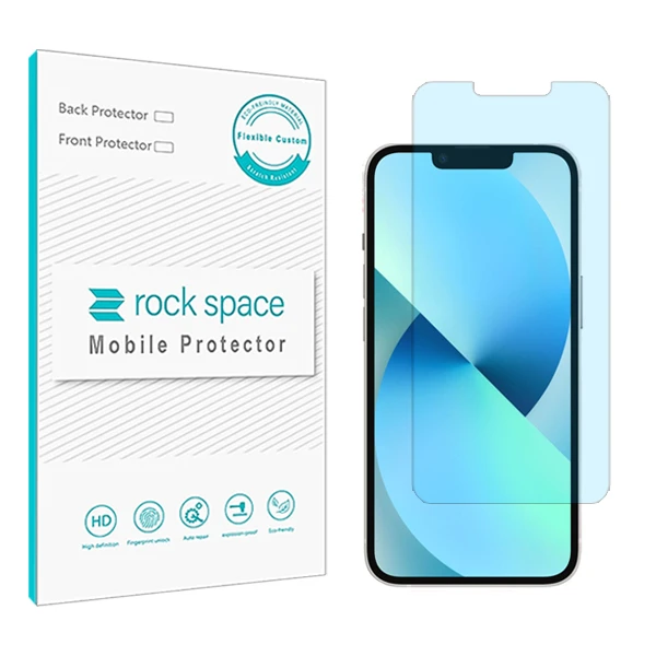 محافظ صفحه نمایش ضد اشعه آبی راک اسپیس مدل HyBLU مناسب برای گوشی موبایل اپل iPhone 13