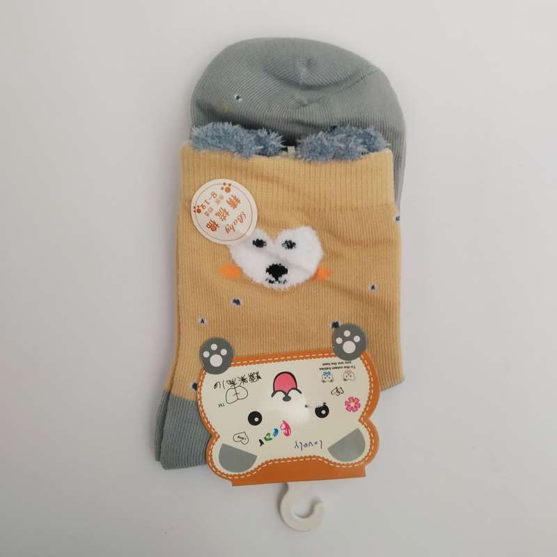 جوراب بچگانه مدل خرسی جورباجور کد 75