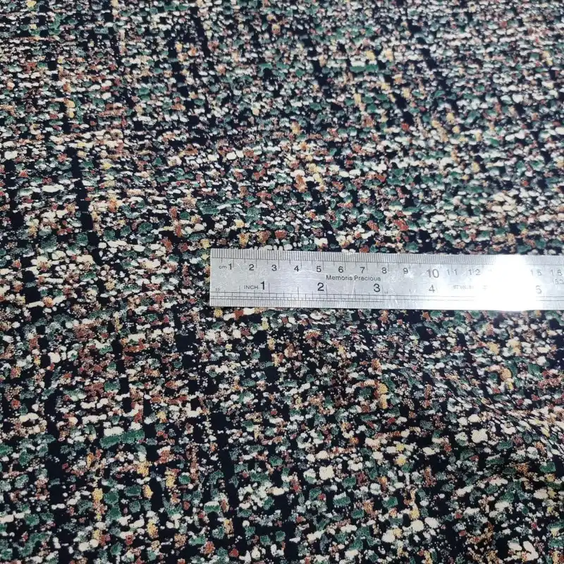 پارچه لباس مدل کودری نخی طرح لکه کد B8