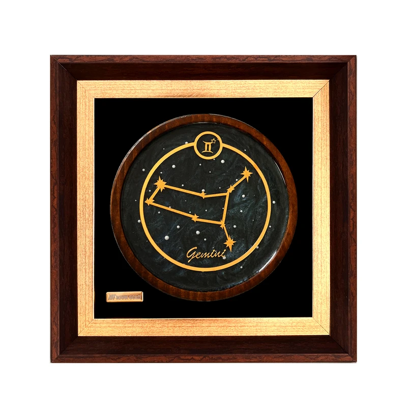 تابلو طلا کوب مارک گلد طرح ماه تولد خرداد کد TS03S