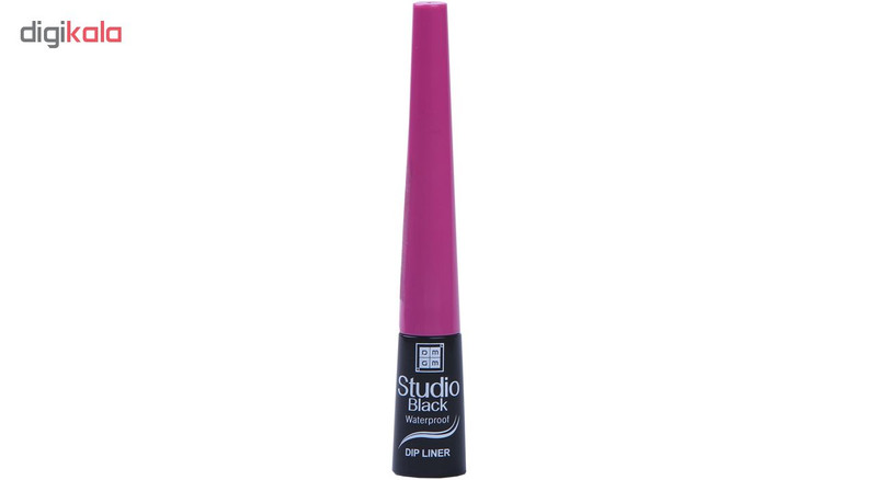 خط چشم دی ام جی ام مدل studio black water proof dip liner