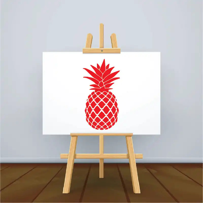 شابلون طرح آناناس مدل لوزی کد 20cm