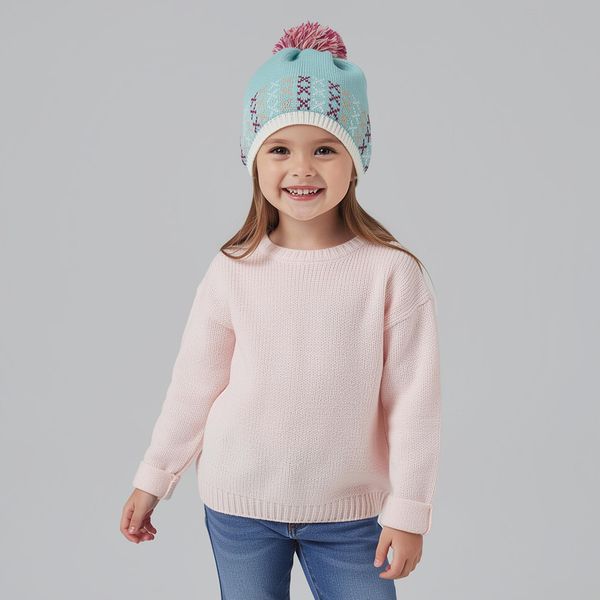 کلاه بافتنی دخترانه کریویت مدل 08