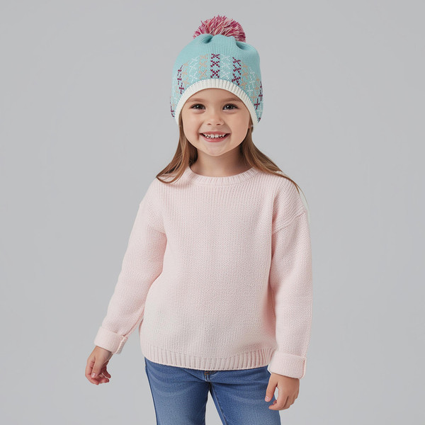 کلاه بافتنی دخترانه کریویت مدل 08