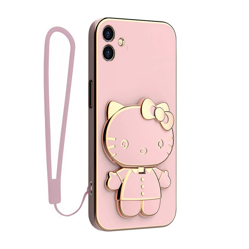 کاور اسپارتان مدل Kitty Strap مناسب برای گوشی موبایل سامسونگ Galaxy A06 به همراه بندآویز