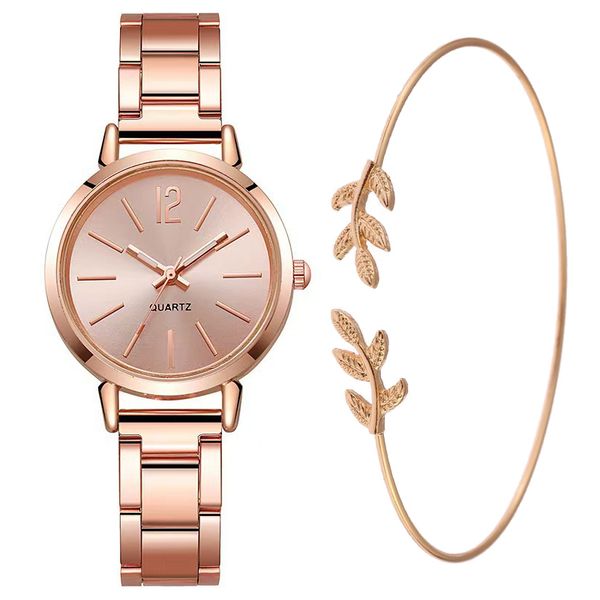 ست ساعت مچی عقربه‌ای کوارتز و دستبند زنانه مدل 429-1 R