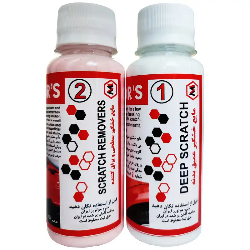 مایع خشگیر خودرو ام موتورز مدل DEEP SCRATCH حجم 300 میلی لیتر مجموعه دو عددی