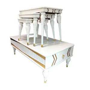 میز پذیرایی گالری چوب آشنایی مدل Wh-652 مجموعه 4 عددی