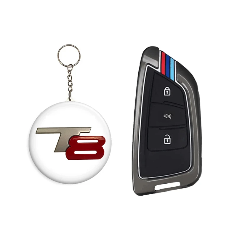 کاور ریموت و سوئیچ خودرو کالانیکس مدل COV-T8-10411 طرح فلزی مناسب برای کی ام سی T8 به همراه جاسوئیچی