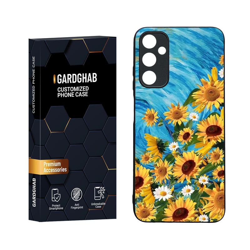 کاور گارد قاب مدل دورژله ای پشت گلس هنری مناسب برای گوشی موبایل سامسونگ Galaxy A05s