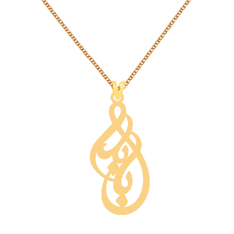 گردنبند طلا 18 عیار زنانه کرابو طرح بابک مدل Kr7340