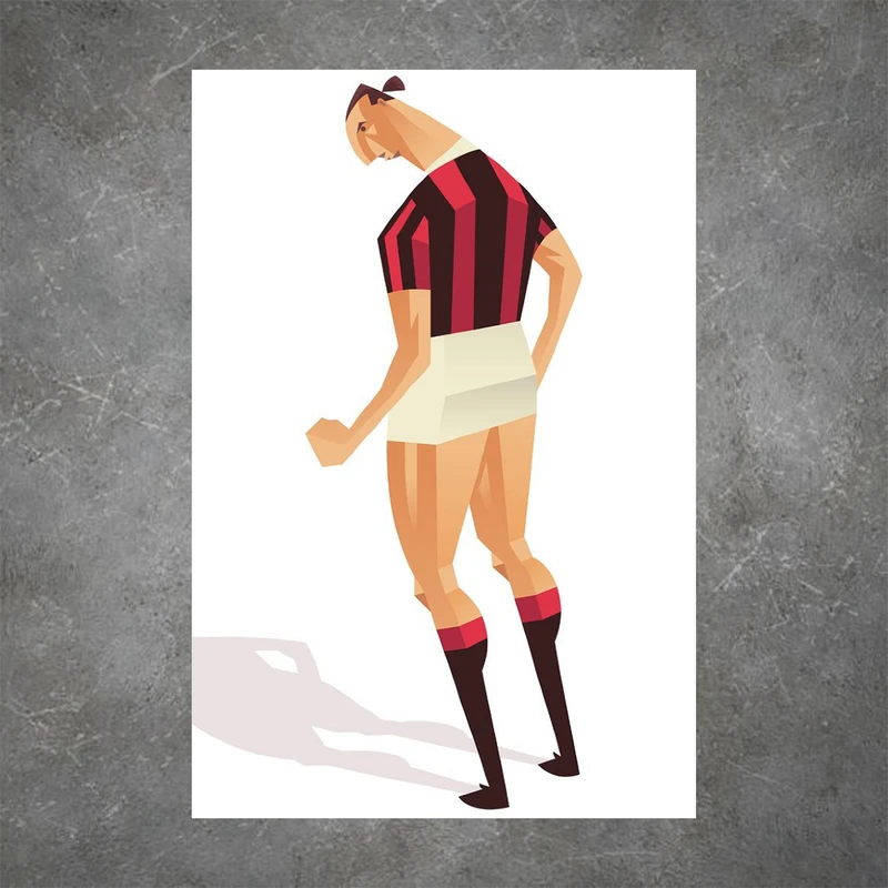 تابلو شاسی طرح ورزشی مدل زلاتان ابراهیموویچ کد FS34