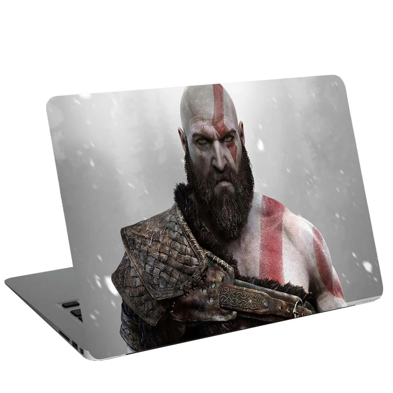 استیکر لپ تاپ طرح God-of-war white کد G-1019 مناسب برای لپ تاپ 15.6 اینچ 