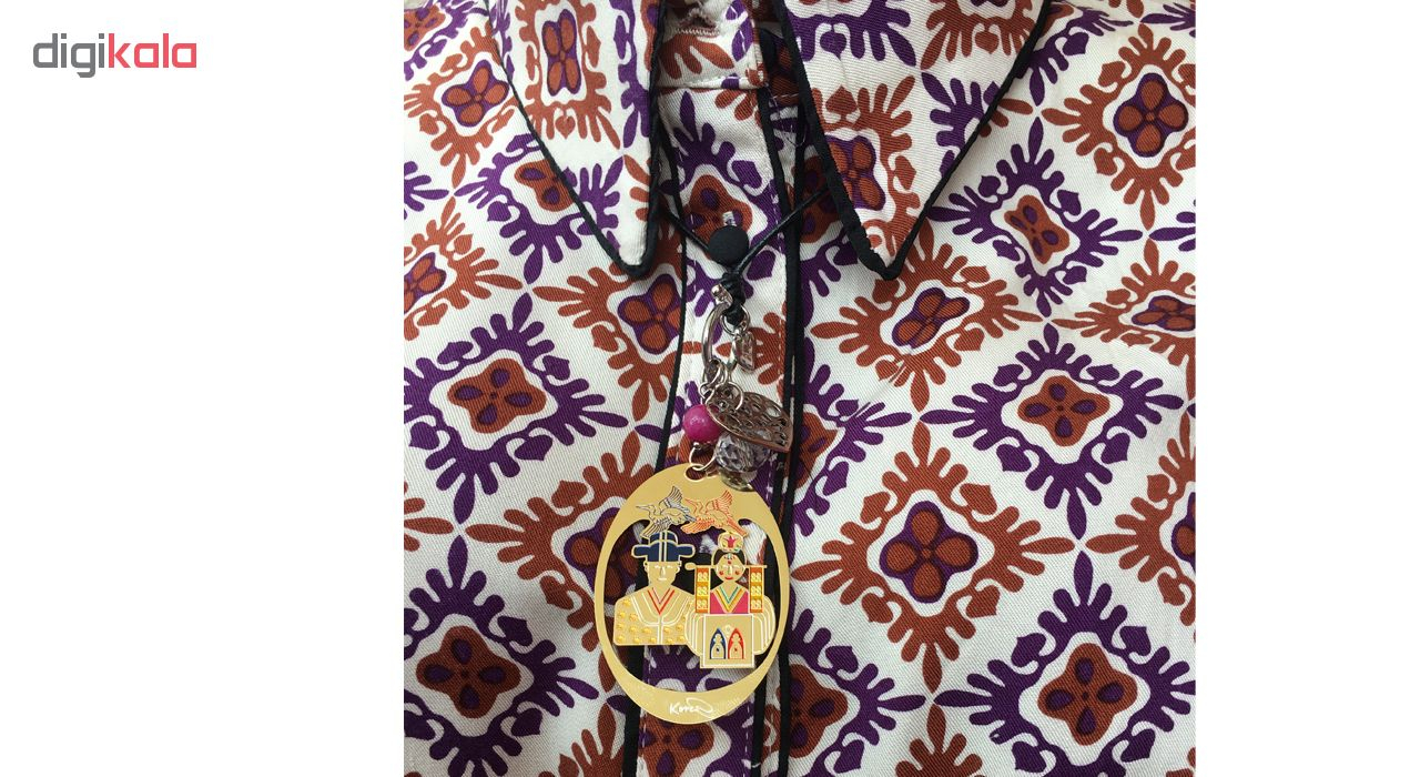 گردنبند طرح عروس و داماد کد KR22