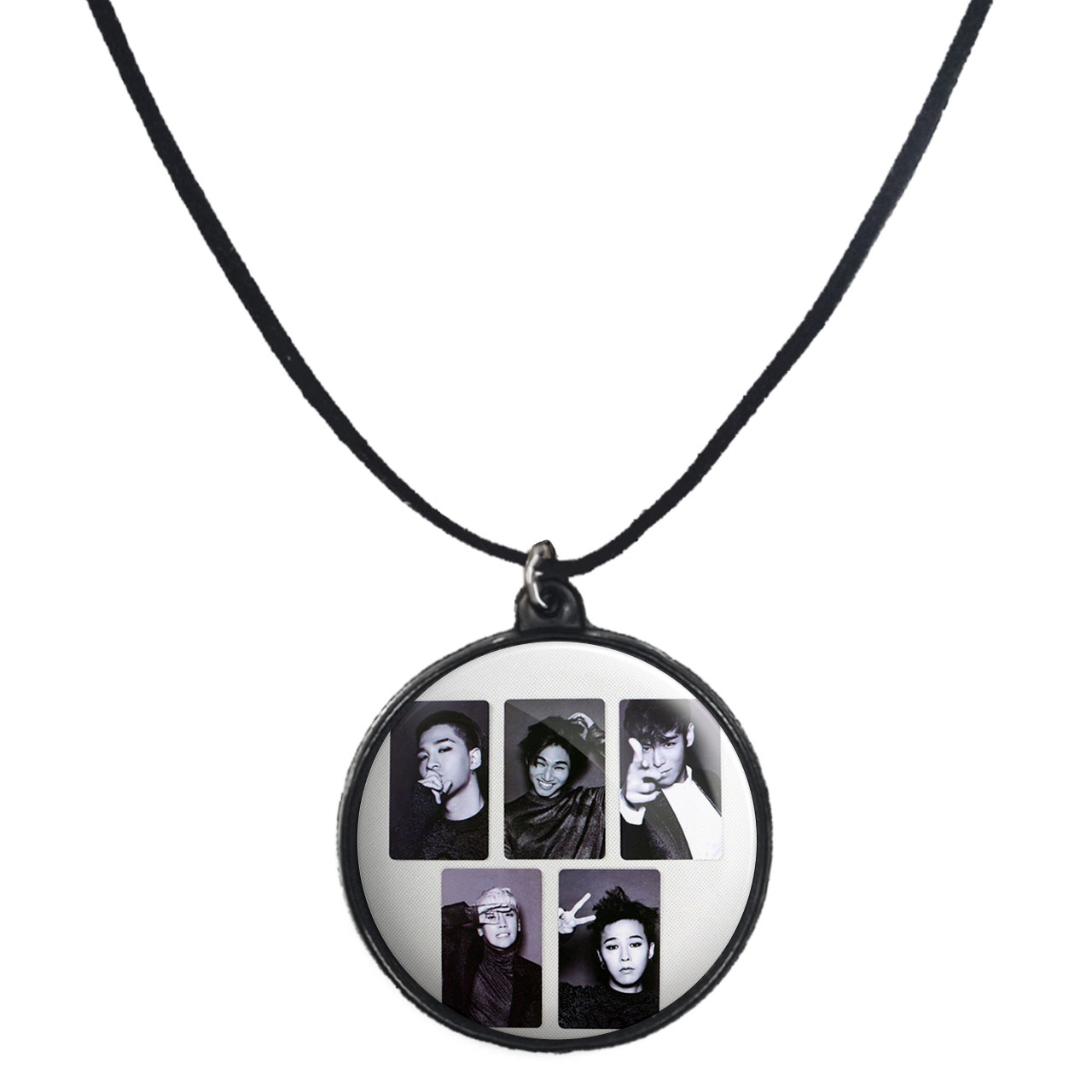 گردنبند پرمانه طرح گروه موسیقی بیگ بنگ کد pmb.15194 مدل دو طرفه