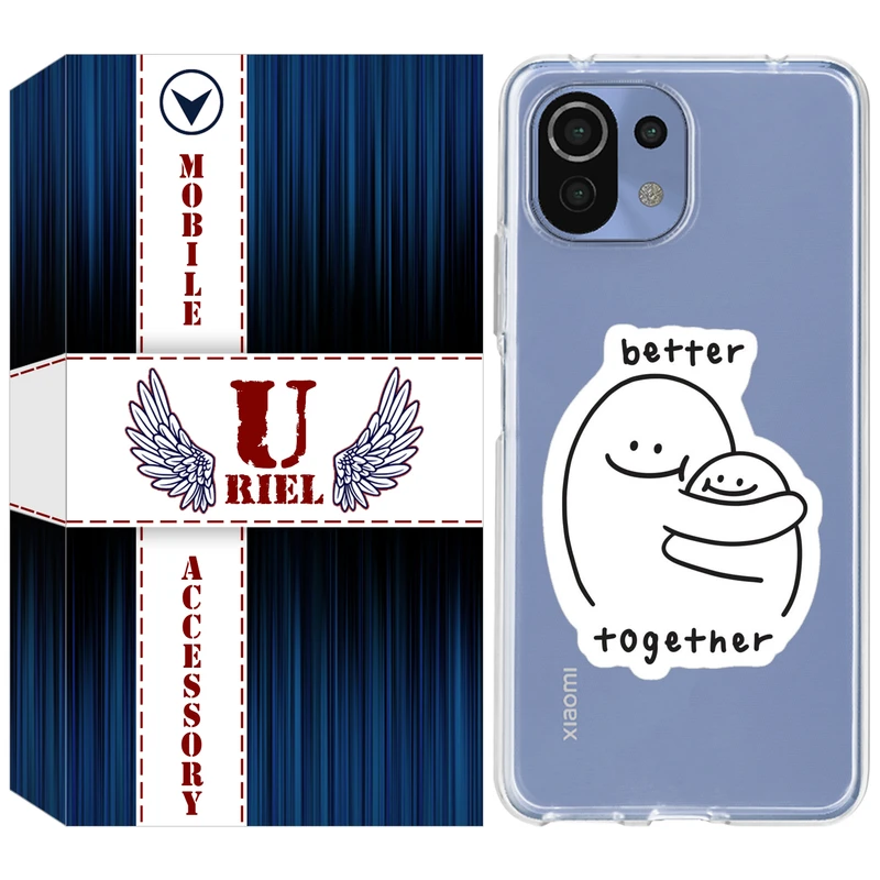 کاور یوریل مدل Clear کد 90 طرح Together مناسب برای گوشی موبایل شیائومی Mi 11 Lite / 11 Lite 5G NE