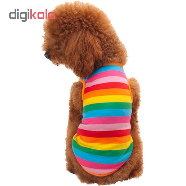 لباس سگ مدل رنگارنگ سایز XL 