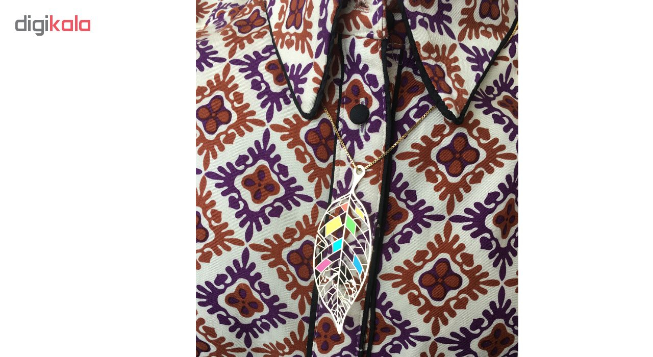 آویز گردنبند طرح برگ مدل KR27