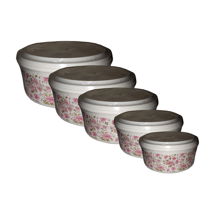 ظرف نگهدارنده مدل niloo بسته 5 عددی