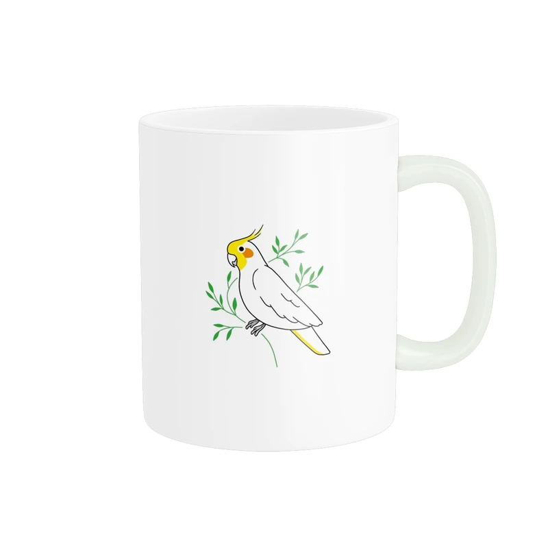 ماگ پاد آفرین مدل فانتزی طرح پرنده عروس هلندی کد p11181