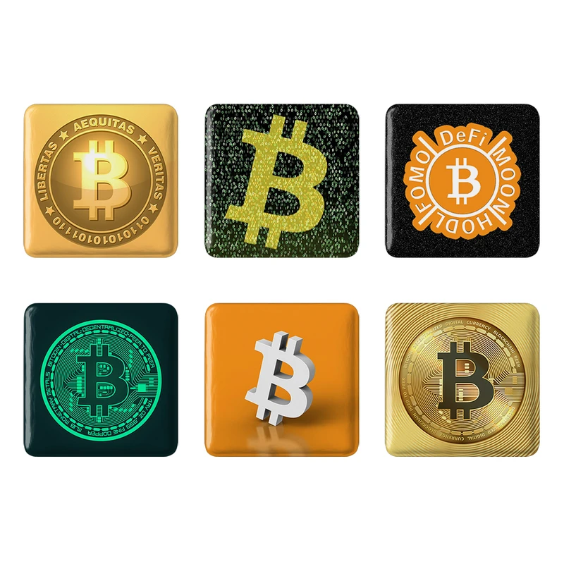 مگنت خندالو مدل ارز دیجیتال بیت کوین Bitcoin کد 407A مجموعه 6 عددی
