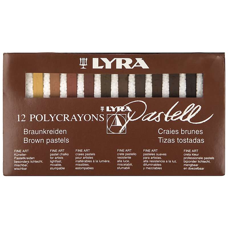پاستل گچی 12 رنگ لیرا مدل Polycrayons پاستل گچی 12 رنگ لیرا مدل Polycrayons