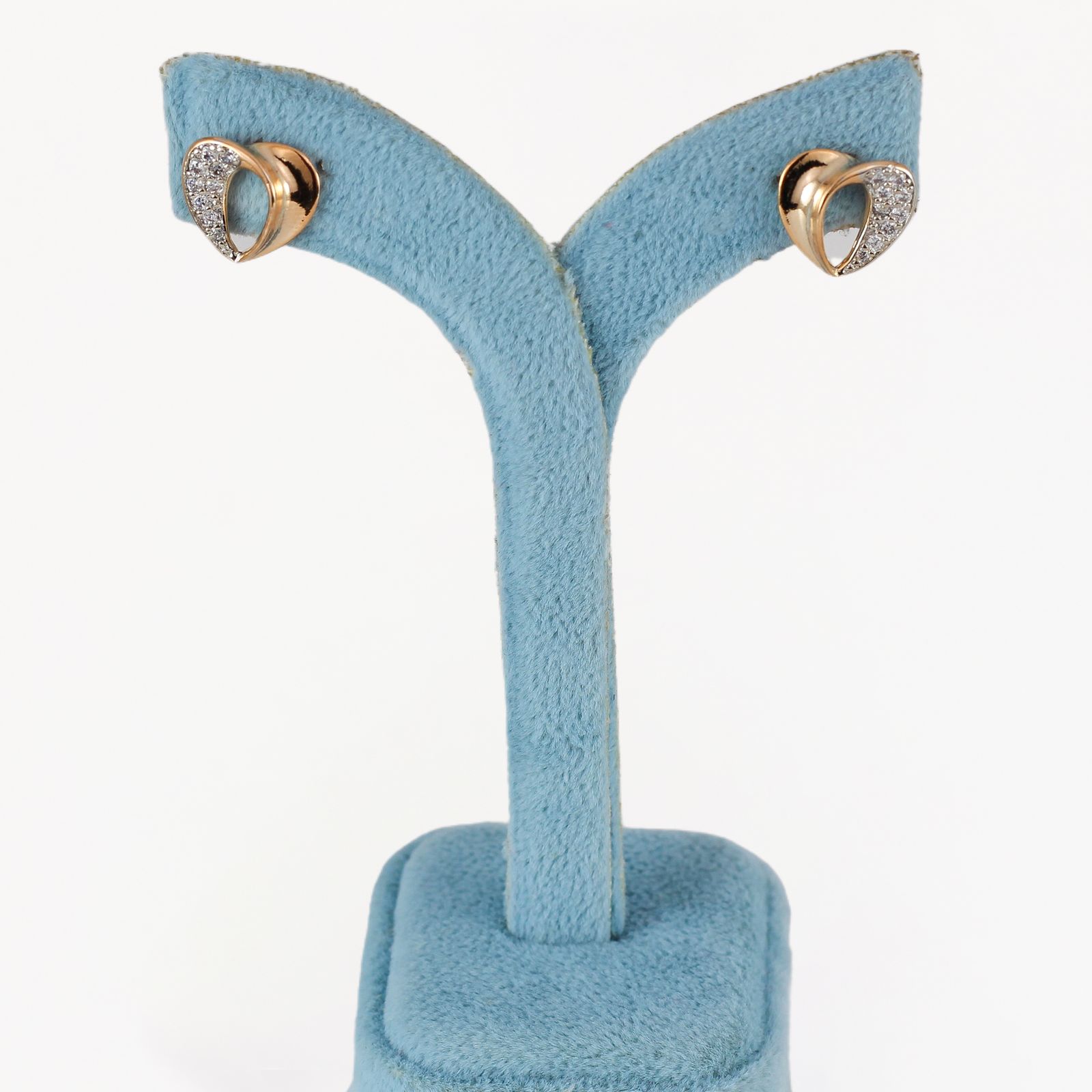 گوشواره زنانه ژوپینگ مدل قلب کد AAC883 -  - 3