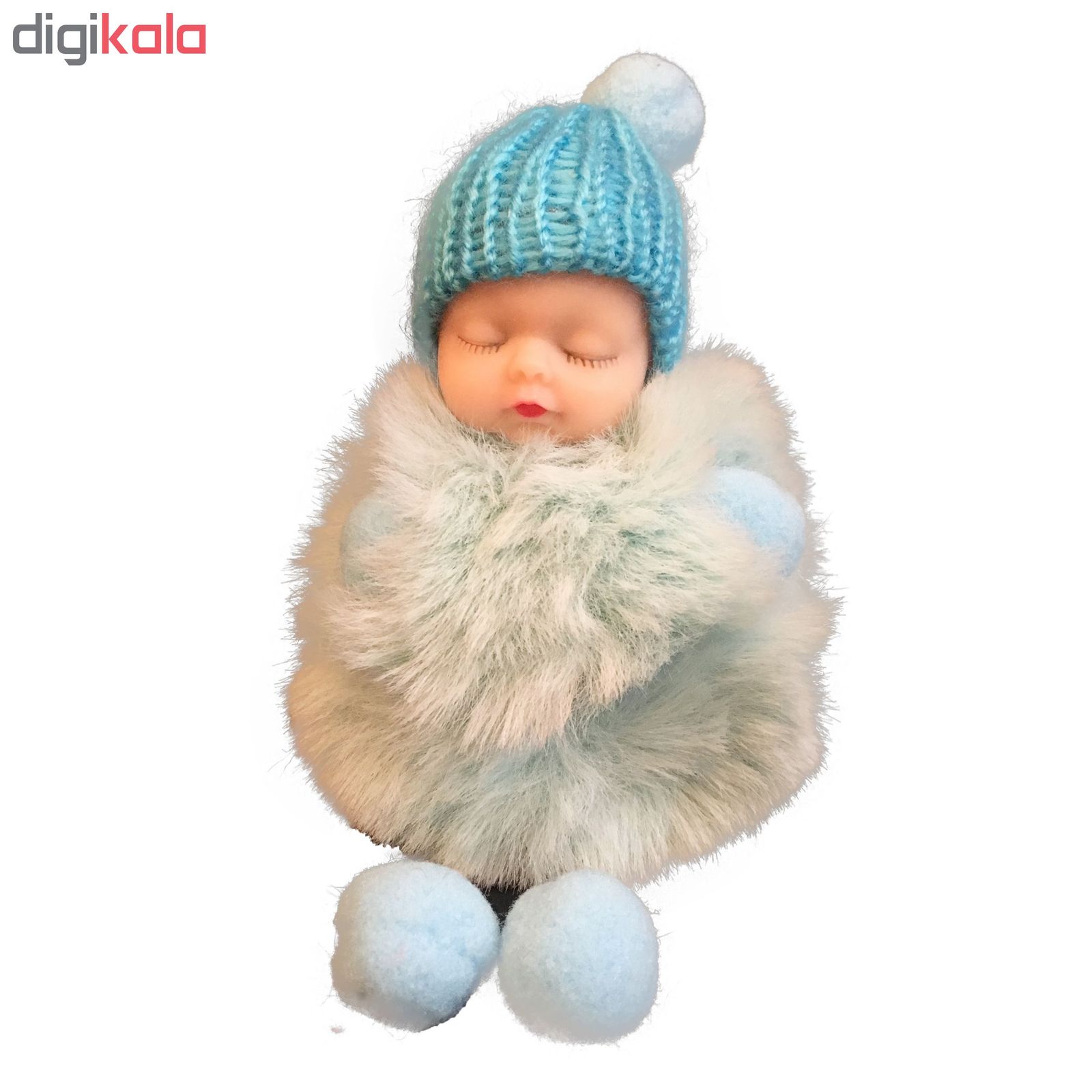 جاسوئیچی عروسکی مدل نوزاد لباس پشمالو