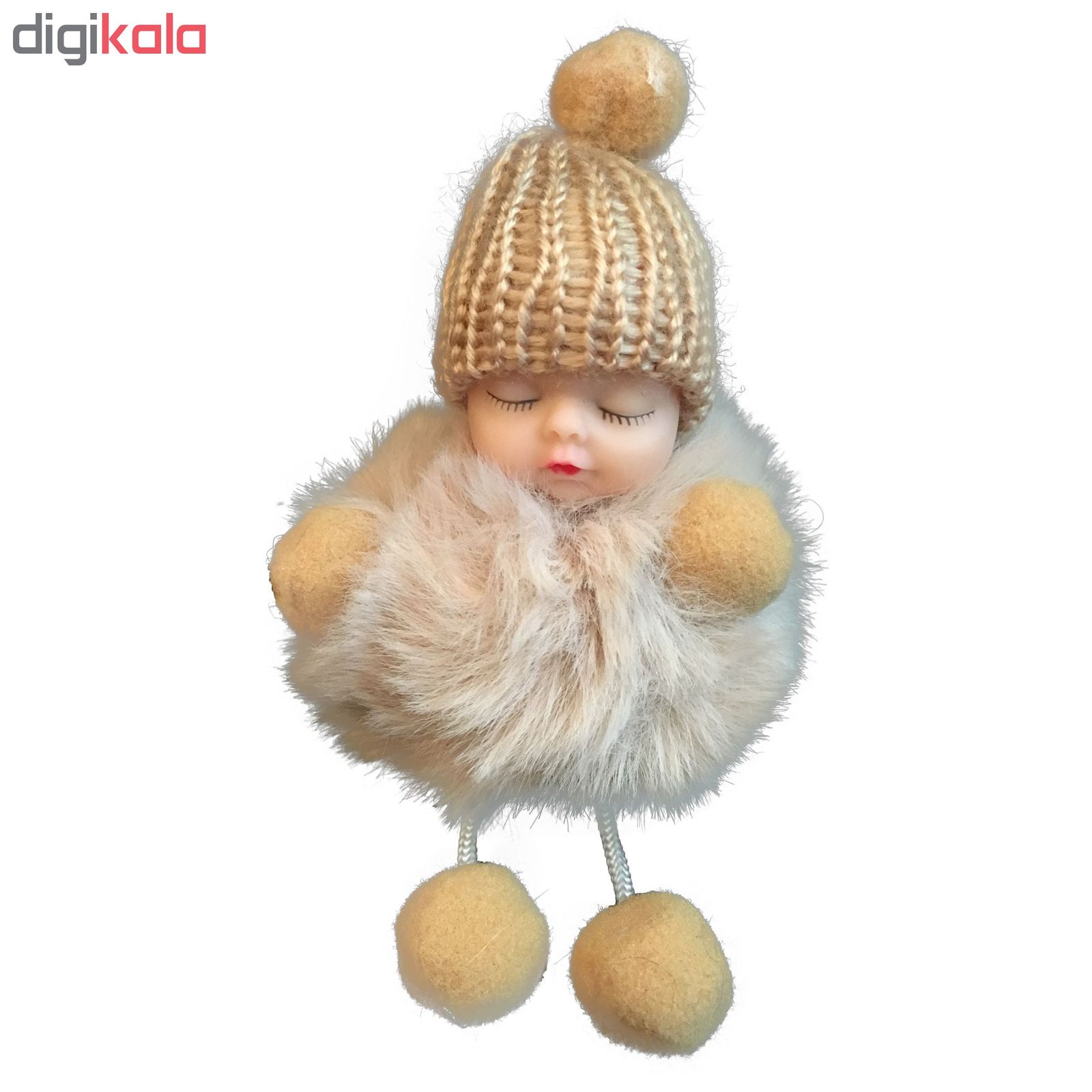 جاسوئیچی عروسکی مدل نوزاد لباس پشمالو