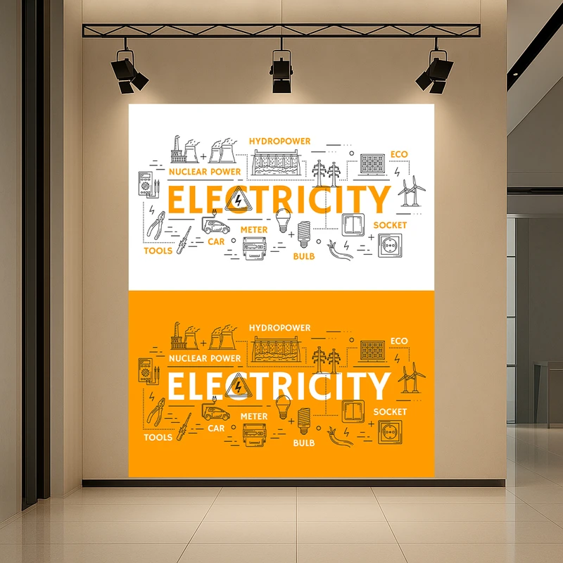 پوستر طرح الکتریسیته مدل وسایل برقی کد AR3059800