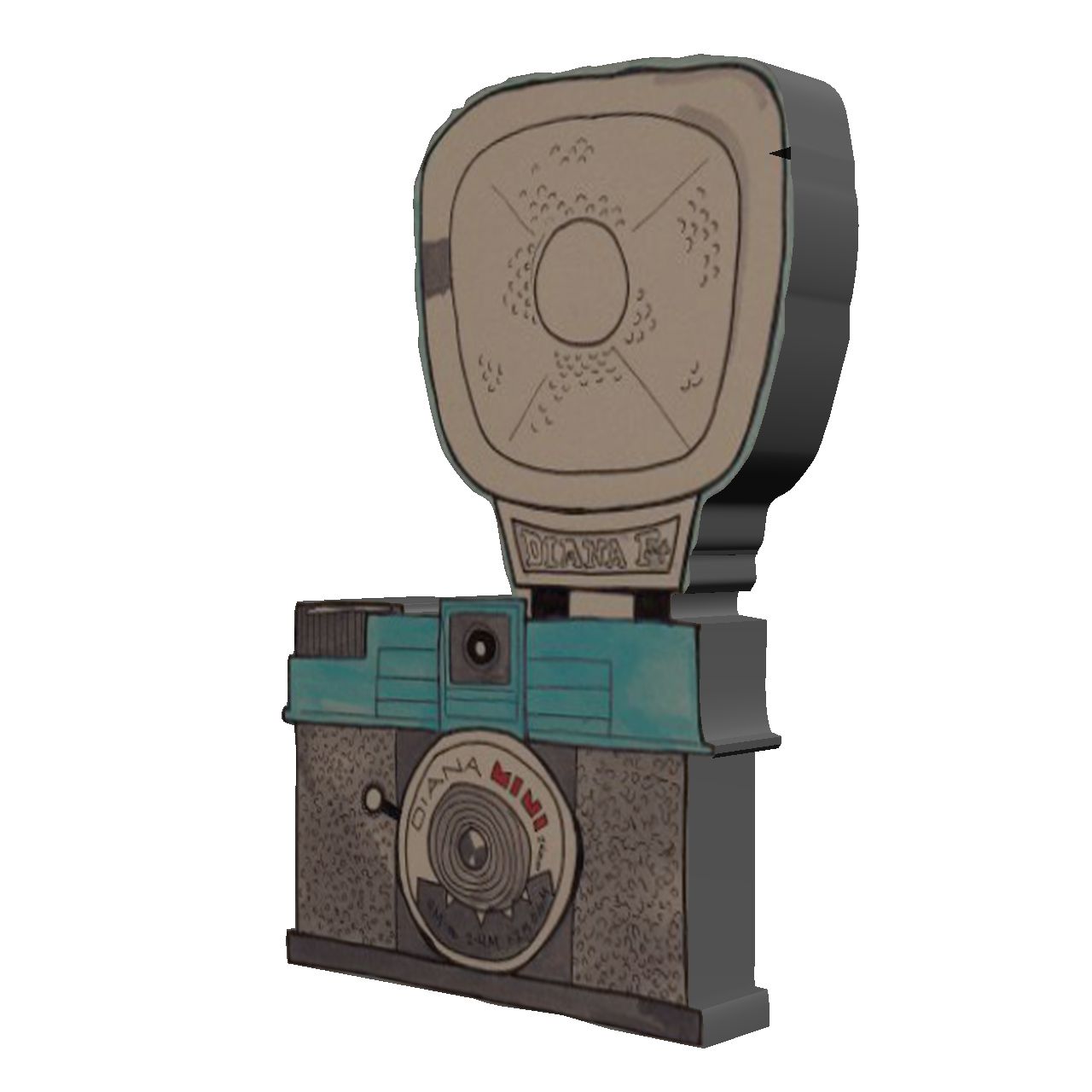 پیکسل طرح دوربین عکاسی مدل Camera18 -  - 1